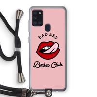 Badass Babes Club: Samsung Galaxy A21s Transparant Hoesje met koord