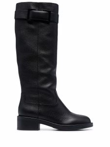 Sergio Rossi bottines SR Prince à texture grainée - Noir