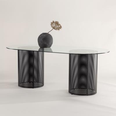 Nohr Ovale Eettafel 'Diandrea' Glas, 200 x 100cm