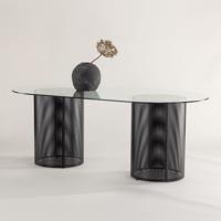 Nohr Ovale Eettafel 'Diandrea' Glas, 200 x 100cm