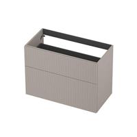 INK - Onderkast 2L A-sym Gelakt Gefr. Front - 900x450x650 Mm - Kasjmier Grijs