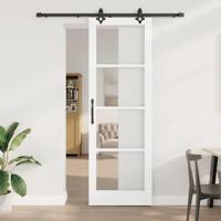 Schuifdeur ORKDAL Wit 78 x 232 cm Hout en metaal