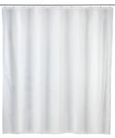 Wenko anti-schimmel douchegordijn 120x200cm polyester uni wit inclusief ringen - thumbnail