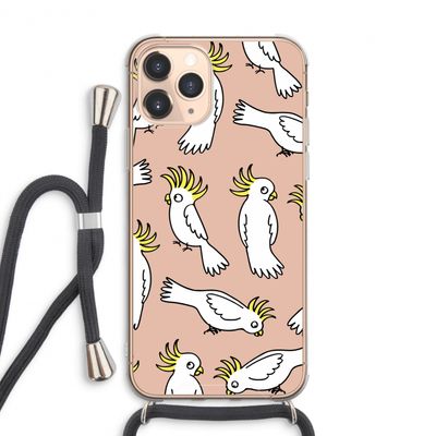 Papegaai: iPhone 11 Pro Max Transparant Hoesje met koord
