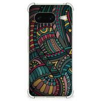 Google Pixel 8 Doorzichtige Silicone Hoesje Aztec