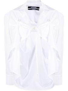 Jacquemus chemise à manches longues - Blanc