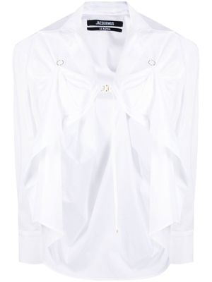 Jacquemus chemise à manches longues - Blanc