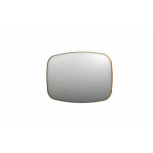 INK SP29 spiegel - 120x4x80cm contour in stalen kader - geborsteld mat goud 8409662