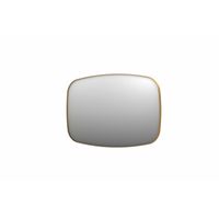 INK SP29 spiegel - 120x4x80cm contour in stalen kader - geborsteld mat goud 8409662
