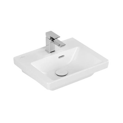 Fontein Villeroy & Boch Subway 3.0 Met CeramicPlus Met Overloop 45x37x14.5 cm Stone White Villeroy & Boch