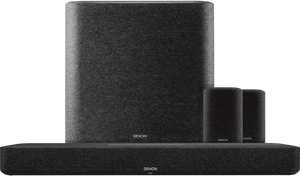 Denon Home Soundbar 550 + Denon Home 150 Duo Pack Zwart + Denon Home Subwoofer