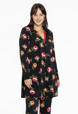Yoek Blazer A-lijn DAHLIA | Zwart | Maat 42/44