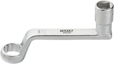HAZET Speciaal gereedschap voor camber instelling 2710-21 · 1/2 inch (12,5 mm) vierkant hol · Buitentwaalfkant profiel · SW 21 mm