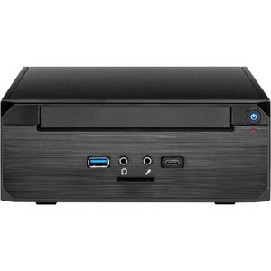 Inter-Tech ITX MW-02 II htpc behuizing USB-A 3.2 (5 Gbit/s), USB-C 3.2 (5 Gbit/s), 2x Audio