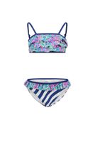 Just Beach Meisjes bikini ruffel - Tropical leaves Just Beach Meisjes bikini ruffel - Tropical leaves