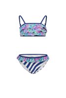 Just Beach Meisjes bikini ruffel - Tropical leaves