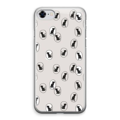 Miauw: iPhone 8 Transparant Hoesje
