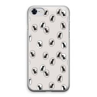 Miauw: iPhone 8 Transparant Hoesje