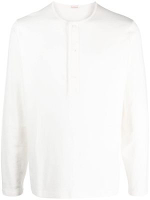 FURSAC t-shirt en coton à boutonnière - Blanc