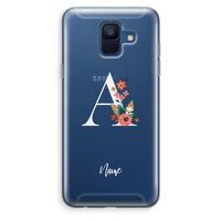 Pink Bouquet: Samsung Galaxy A6 (2018) Transparant Hoesje