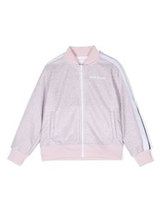 Palm Angels Kids veste zippée à bandes contrastantes - Rose