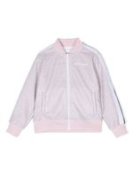 Palm Angels Kids veste zippée à bandes contrastantes - Rose