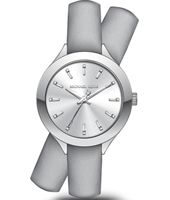 Horlogeband Michael Kors MK2551 Onderliggend Leder Grijs 14mm