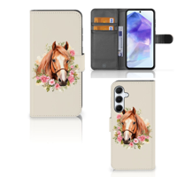 Telefoonhoesje met Pasjes voor Samsung Galaxy A55 Paard