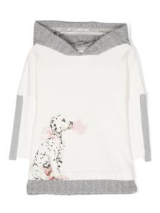 Lapin House robe à imprimé chien - Blanc