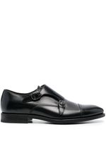 Henderson Baracco side-buckle leather monk shoes - Noir - thumbnail