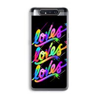 Loves: Samsung Galaxy A80 Transparant Hoesje