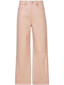 Proenza Schouler White Label pantalon court en cuir - Rose