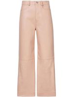 Proenza Schouler White Label pantalon court en cuir - Rose - thumbnail