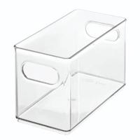 iDesign - Opbergbox met Handvaten, 25.4 x 12.5 x 15 cm, Kunststof, Tra