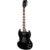 Gibson Modern Collection SG Standard Ebony elektrische gitaar met softshell koffer