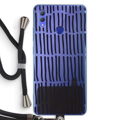 Moroccan stripes: Honor Note 10 Transparant Hoesje met koord