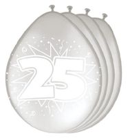 Ballonnen zilver 25 jaar