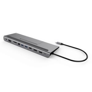 i-tec Metal C31FLATDOCKPDPLUS notebook dock & poortreplicator Bedraad USB 3.2 Gen 1 (3.1 Gen 1) Type-A Grijs