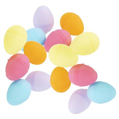 Lege surprise paaseieren - 48x - 4,5 cm - pastel kleuren