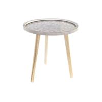 Bijzettafel DKD Home Decor Natuurlijk Zwart 40 x 40 x 41 cm Hout MDF