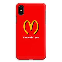 I'm lovin' you: iPhone XS Max Volledig Geprint Hoesje - thumbnail