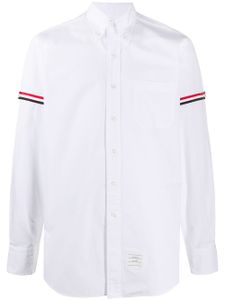 Thom Browne chemise RWB à détail rayé - Blanc