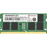 Transcend JetRAM Werkgeheugenmodule voor laptop DDR4 32 GB 1 x 32 GB Non-ECC 2666 MHz 260-pins SO-DIMM CL19 JM2666HSE-32G - thumbnail