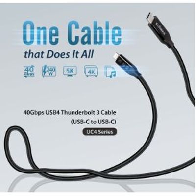 USB4/Thunderbolt3 Cable, 40G, o.5meter, Type C to Type C