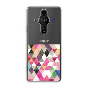 Gekleurde driehoekjes: Sony Xperia Pro-I Transparant Hoesje