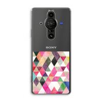 Gekleurde driehoekjes: Sony Xperia Pro-I Transparant Hoesje