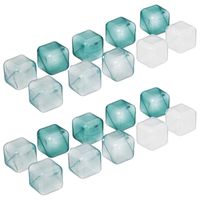 5Five Ijsklontjes - 20x - herbruikbaar - gekleurd - ijsblokjes - IJsblokjesvormen - thumbnail