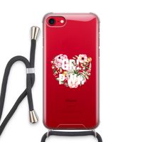 GRL PWR Flower: iPhone SE 2020 Transparant Hoesje met koord