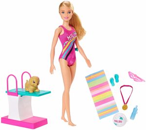 Barbie Dreamhouse Adventures Barbie zwem- en duikpop