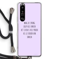 Sprong: Sony Xperia 1 III Transparant Hoesje met koord
